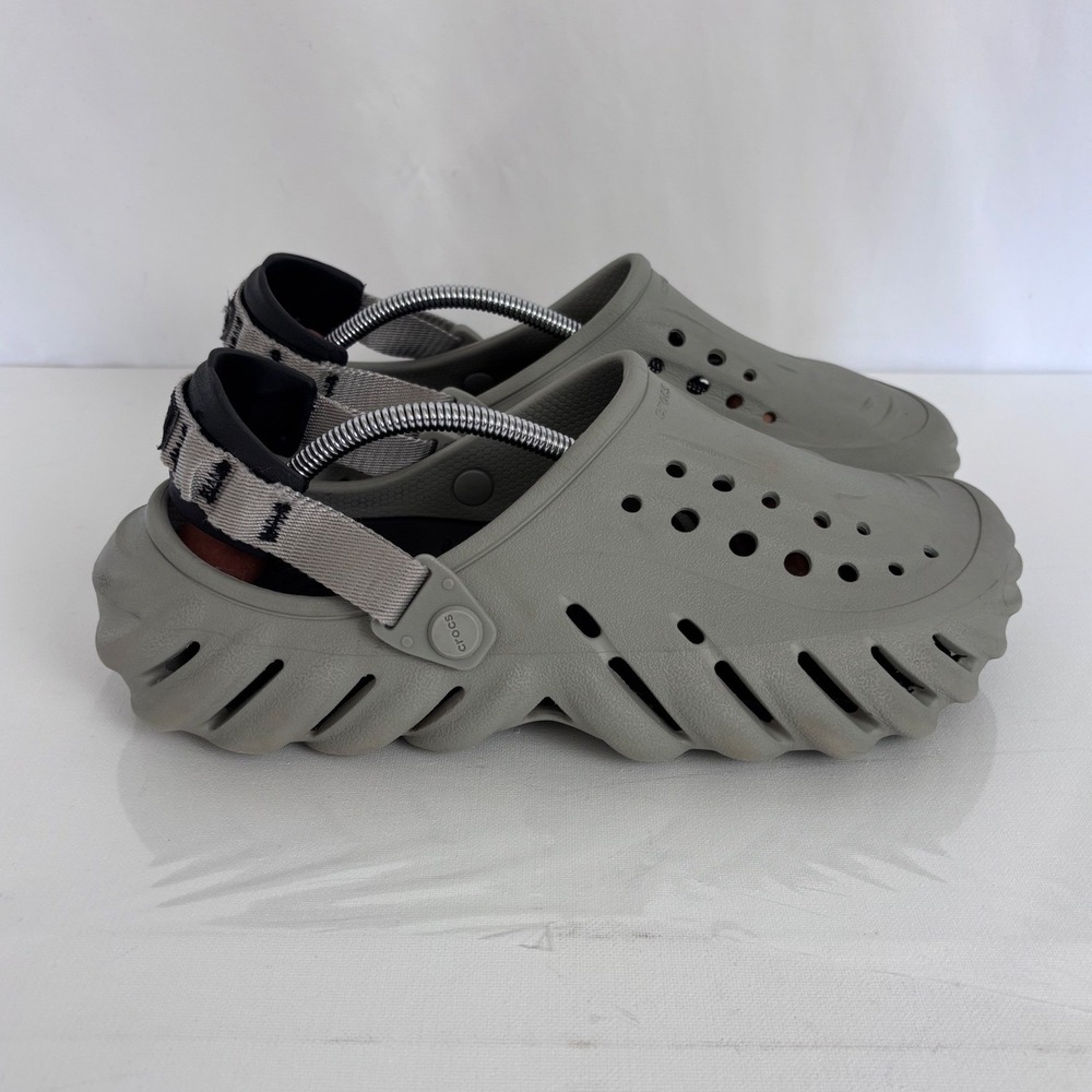 Crocs Echo Clog Tumbleweed Tan Grey Men 7 Women 9 Literide Sporty Comfort Shoes
